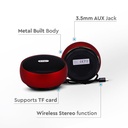 V-TAC Altavoz Bluetooth - Clip - Rojo - 4W - 800mAh-extra-1.webp
