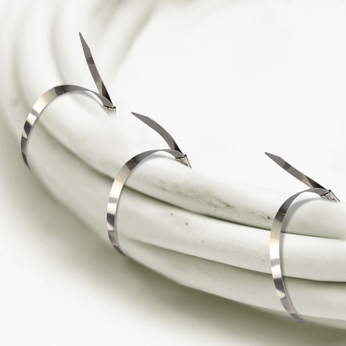 V-TAC Acero Inoxidable - Brida para Cables - 4.6 x 300mm -100 Piezas/Paquete-extra-2.webp