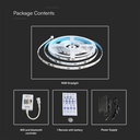 V-TAC Smart LED Tiras de luz Kits - IP20 - RGB - Rollo de 10m-extra-8.webp