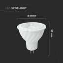 V-TAC LED Dicroica - MR16 - Lente 38° - IP20 - Blanco - 6W - 445 Lumens - 3000K-extra-2.webp