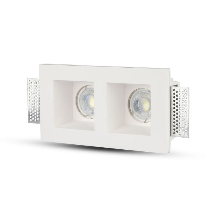 V-TAC LED Aro cuadrado - Empotrable - GU10 - IP20 - Blanco-extra-5.webp