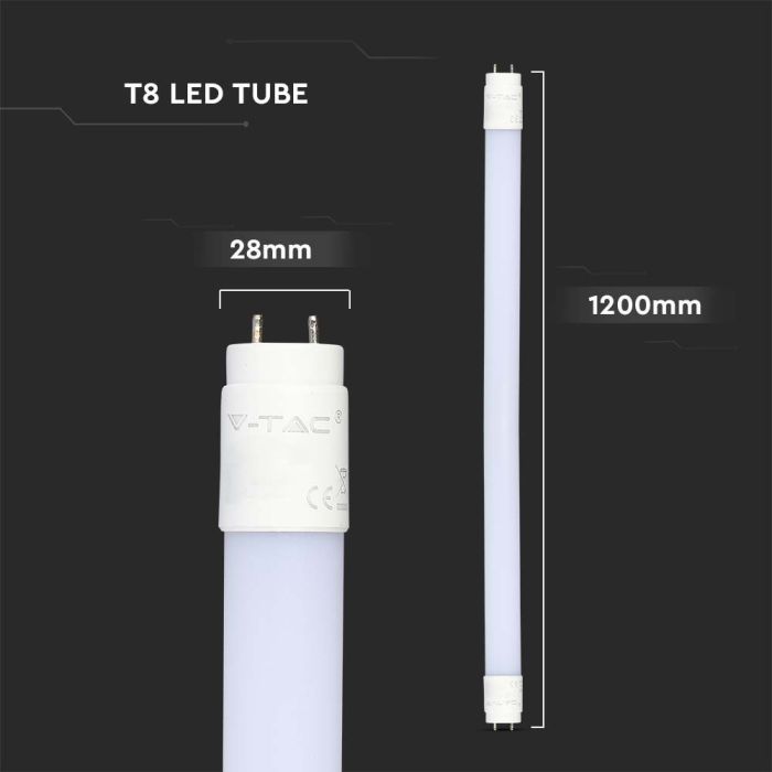 Tubo LED T8 V-TAC - Samsung - IP20 - 18W- 1850 Lúmenes - 6500K - 120CM-extra-2.webp