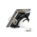 V-TAC LED Aro cuadrado - Empotrable - GU10 - IP20 - Níquel satinado-extra-8.webp