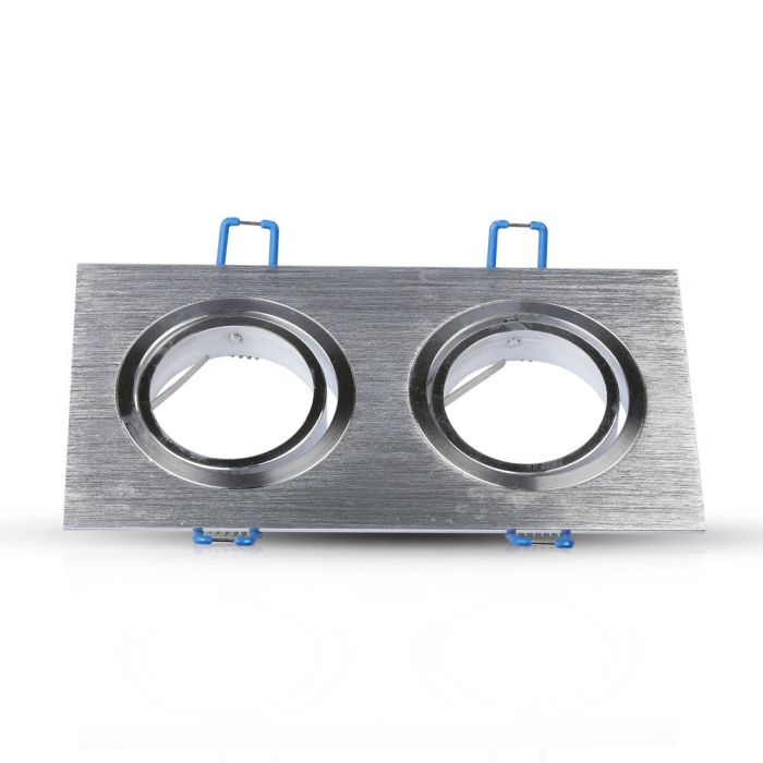 V-TAC LED Aro cuadrado - Empotrable - GU10 - IP20 - Aluminio Cepillado-extra-5.webp