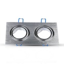 V-TAC LED Aro cuadrado - Empotrable - GU10 - IP20 - Aluminio Cepillado-extra-5.webp