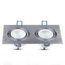 V-TAC LED Aro cuadrado - Empotrable - GU10 - IP20 - Aluminio Cepillado-extra-7.webp