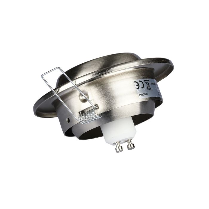 V-TAC LED Aro redondo - Empotrable - GU10 Ángulo Cambiante - IP20 - Níquel Satinado-extra-8.webp