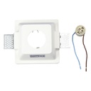 V-TAC LED Aro cuadrado - Empotrable - GU10 Frost Glass - IP20 - Blanco-extra-8.webp