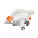 V-TAC LED Aro de yeso cuadrado - Empotrable - GU10 - IP20 - Blanco + Oro rosa mate-extra-6.webp