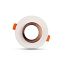 V-TAC LED Aro de yeso redondo - Empotrable - GU10 - IP20 - Blanco + Oro rosa mate-extra-5.webp