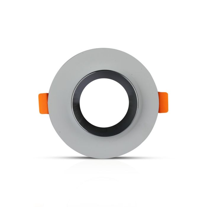 V-TAC LED Aro de yeso / hormigón redondo - Empotrable - GU10 - IP20 - Gris + Cromo-extra-5.webp