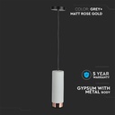 Lámpara Colgante V-TAC - GU10 - IP20 - Metal + Oro Rosa Mate-extra-4.webp