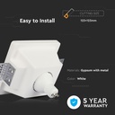 V-TAC LED  Aro de yeso redondo- Empotrable - GU10 - IP20 - Blanco-extra-4.webp