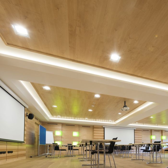 V-TAC Aro  cuadrado LED - Empotrable - GU10 - IP20 - Blanco + Dorado-extra-1.webp