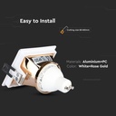 V-TAC Aro  cuadrado LED - Empotrable - GU10 - IP20 - Blanco + Oro Rosa-extra-4.webp