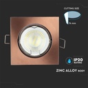 V-TAC Aro  cuadrado LED - Empotrable - GU10 - IP20 - Bronce-extra-4.webp