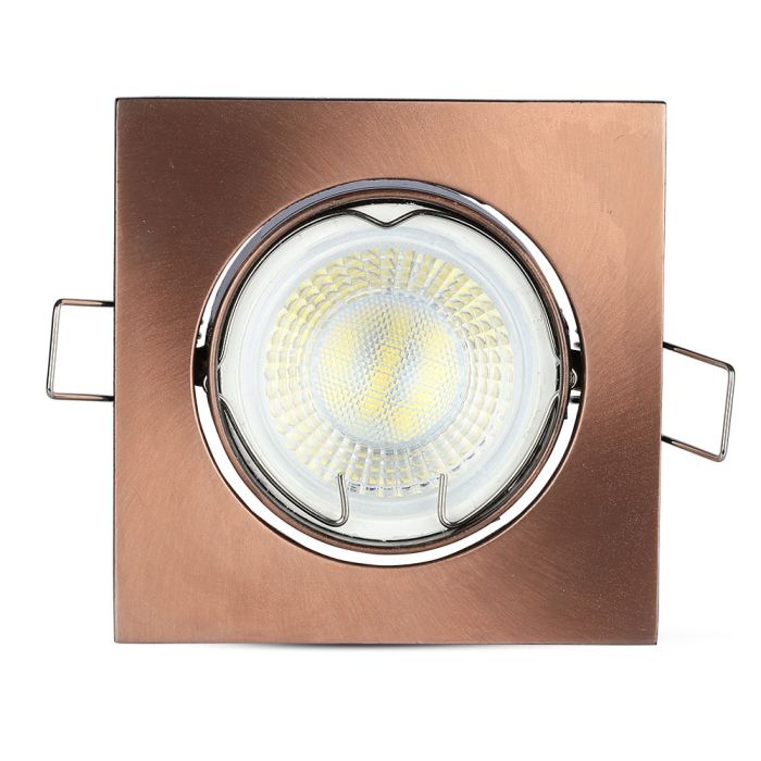 V-TAC Aro  cuadrado LED - Empotrable - GU10 - IP20 - Bronce-extra-6.webp