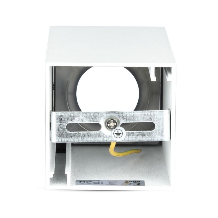 V-TAC Aro cuadrado LED - Accesorios de Superficie - GU10 - IP20 - Blanco + Dorado-extra-1.webp