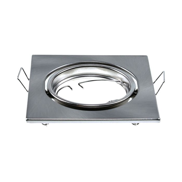 V-TAC Aro cuadrado LED - Empotrable - GU10 - IP20 - Níquel Satinado  - Pack de 2-extra-1.webp