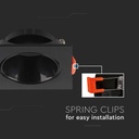 V-TAC Aro cuadrado LED - Empotrable - GU10 - IP20 - Negro + Negro-extra-3.webp