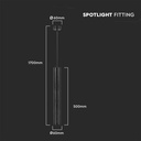 Lámpara Colgante V-TAC - GU10 - IP20 - Negro-extra-3.webp