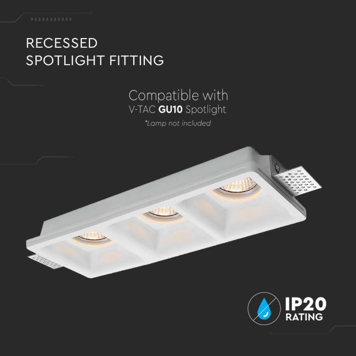 Foco LED V-TAC - Empotrable - GU10 - IP20 - Blanco-extra-3.webp