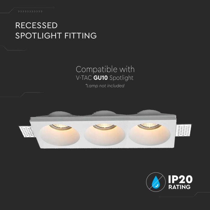 Foco LED V-TAC - Empotrable - GU10 - IP20 - Blanco-extra-3.webp