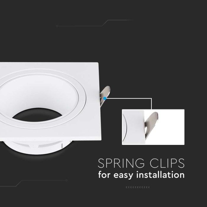 Foco LED V-TAC - Empotrable - GU10 - IP20 - Blanco-extra-5.webp