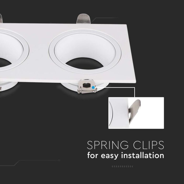 Foco LED V-TAC - Empotrable - GU10 - IP20 - Blanco-extra-5.webp