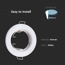 Aro redondo LED V-TAC - Empotrable - GU10 - IP20 - Blanco  - Pack de 2-extra-5.webp