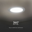 V-TAC LED Mini Panel - Samsung - Retroiluminado Empotrado - IP20 - Blanco - 18W- 1980 Lúmenes - 6500K-extra-5.webp