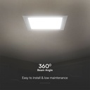 V-TAC LED Mini Panel - Samsung - Retroiluminado Empotrado - IP20 - Blanco - 3W - 330 Lumens - 4000K-extra-5.webp