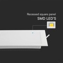 V-TAC LED Mini Panel - Samsung - Retroiluminado Empotrado - IP20 - Blanco - 24W- 2500 Lúmenes - 3000K-extra-4.webp