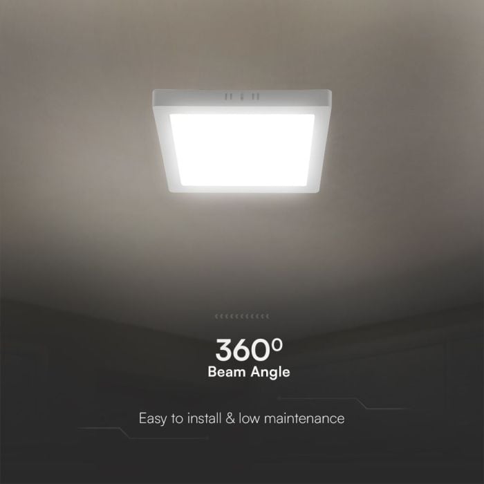 Mini panel LED V-TAC - Samsung - Superficie retroiluminada - IP20 - Blanco - 12W - 1200 Lúmenes - 6500K-extra-5.webp