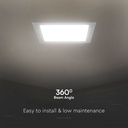 V-TAC LED Cuadrado Mini Panel - Samsung - Retroiluminado Empotrado - IP20 - Blanco - 12W - 1200 Lúmenes - 3000K-extra-5.webp