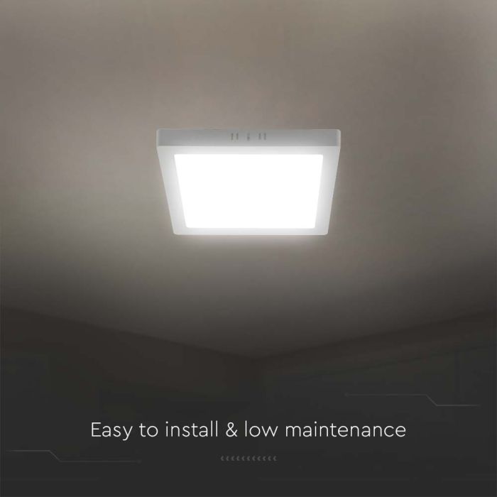 Mini panel LED V-TAC - Superficie retroiluminada - IP20 - Cuerpo blanco - 6W- 660 Lúmenes - 3000K-extra-5.webp