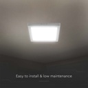 V-TAC LED Mini Panel - Superficie Retroiluminada - IP20 - Cuerpo Blanco - 24W- 2500 Lumens - 3000K-extra-5.webp