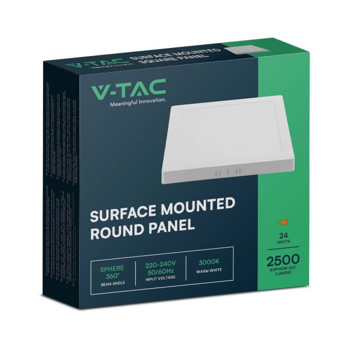 Mini panel LED V-TAC - Superficie retroiluminada - IP20 - Cuerpo blanco - 24W- 2640 Lúmenes - 4000K-extra-6.webp