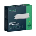 V-TAC LED Mini Panel - Retroiluminado Empotrado - IP20 - Cuerpo Blanco - 18W- 1980 Lúmenes - 4000K-extra-6.webp