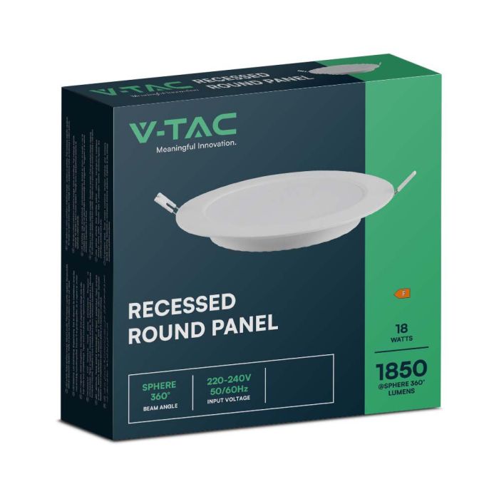 V-TAC LED Mini Panel - Retroiluminado Empotrado - IP20 - Blanco - 18W - 1980 Lúmenes - 6500K-extra-6.webp