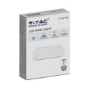 Mini panel LED cuadrado V-TAC - Serie Premium - IP20 - Blanco - 6W - 490 Lúmenes - 6400K-extra-3.webp