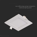 Mini panel LED cuadrado V-TAC - Serie Premium - IP20 - Blanco - 6W - 490 Lúmenes - 6400K-extra-5.webp