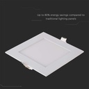 Mini panel LED cuadrado V-TAC - Serie Premium - IP20 - Blanco - 12W - 1160 Lúmenes - 6400K-extra-5.webp
