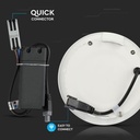 Mini panel LED redondo V-TAC - Samsung - Serie Premium - IP20 - Blanco - 24W - 2000 Lúmenes - 3000K-extra-8.webp