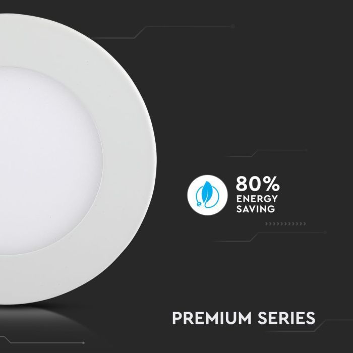 Mini panel LED redondo V-TAC - Serie Premium - IP20 - Blanco - 3W - 210 Lúmenes - 6400K-extra-7.webp