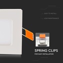 Mini panel LED cuadrado V-TAC - Serie Premium - IP20 - Blanco - 18W - 1500 Lúmenes - 3000K-extra-7.webp