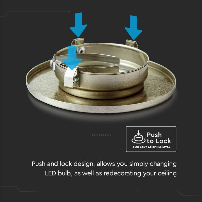 Lámpara empotrada LED - Push and Lock - Can Bezel Fittings - IP20 - Negro-extra-8.webp