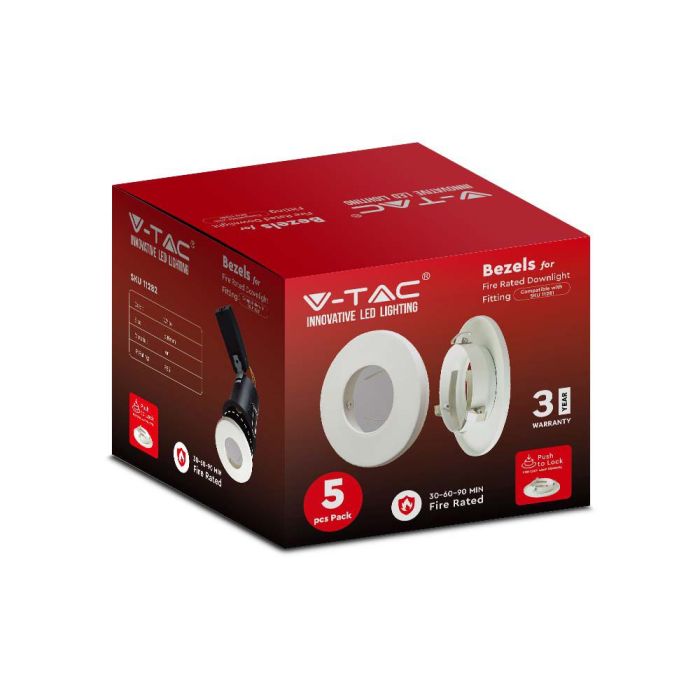 Down Light LED - Push and Lock - Can Bezel Fittings - IP65 - White - Pack de 5-extra-6.webp