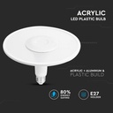 Bombilla LED V-TAC - Samsung - Bombilla acrílica PRO - IP20 - Blanca - 11W- 900 Lúmenes - 6400K - Pack de 10-extra-6.webp
