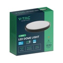 V-TAC LED Plafón redondo - Samsung - IP44 - Negro - 18W- 1830 Lumens - 3000K- 250MM-extra-7.webp